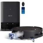 Robotstofzuiger met dweilfunctie en zelfreinigend systeem, 18.000 Pa zuigkracht, ZeroTangle technologie, ideaal voor grondige reiniging