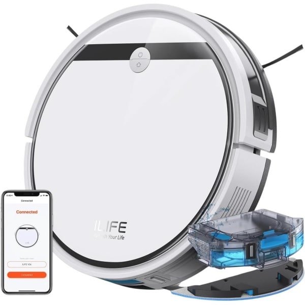 Robotstofzuiger met krachtige zuigkracht voor dagelijkse reiniging op harde vloeren en laagpolig tapijt