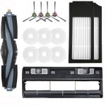 Rolborstel en Accessoires Set voor Robotstofzuigers - 1 Rolborstel, 4 Zijborstels, 2 Filters en 6 Dweildoeken