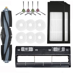 Rolborstel en Accessoires Set voor Robotstofzuigers - 1 Rolborstel, 4 Zijborstels, 2 Filters en 6 Dweildoeken