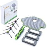 Set van 4 zijborstels met rol en moppen voor robotstofzuigers