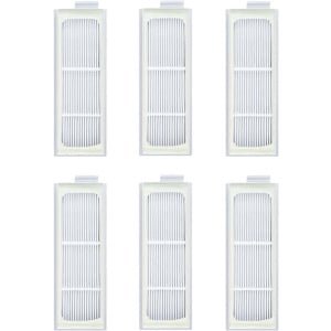 Set van 6 HEPA-filters voor robotstofzuiger - wasbaar en herbruikbaar - reserveonderdeel