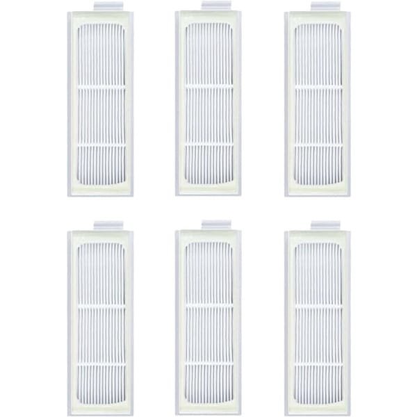 Set van 6 HEPA-filters voor robotstofzuiger - wasbaar en herbruikbaar - reserveonderdeel