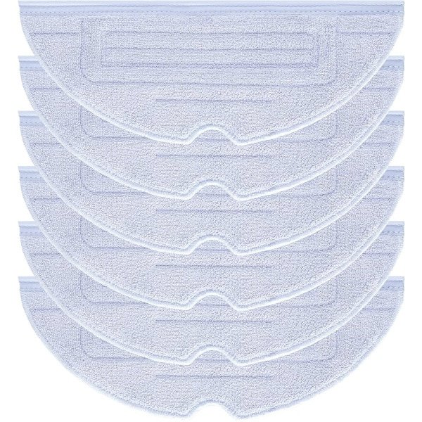 Set van 6 Microvezel Mopdoeken voor Robotstofzuiger - Vervangingsaccessoires voor Effectieve Reiniging