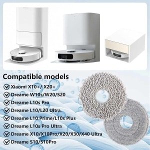 Set van 8 stuks microvezel dweilpads voor robotstofzuigers - accessoires voor vloerreiniging