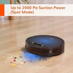 Shoppee Robotstofzuiger - ILIFE B5 Max - App bediening - Robotstofzuiger Met Laadstation - 2000Pa - Dun - 76mm - Robotstofzuiger Met Dweilfunctie - Vacuümzuiger - 120 minuten - G Slam- Navigatiesysteem - Zwart