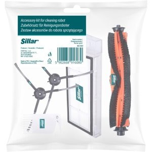Sillar Accessoires Set voor Robotstofzuiger Xiaomi Roidmi Eve Plus - vervangings - 5-delig - HEPA Filter, Borstels & Reinigingskam