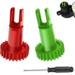 Smoakez - Reserveonderdelen voor robotstofzuiger - Zijborstel, motor, transmissie - Geschikt voor Ecovacs Deebot modellen - Inclusief schroevendraaier - Set van 2