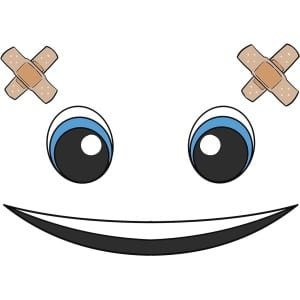 Sticker Gezicht Ogen voor Robotstofzuiger en Dweilrobot - Decoratieve Stickerset