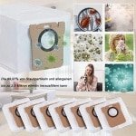 Stofzakken voor Dreame L10s Ultra stofzuiger - 25 l capaciteit - reservezakken - accessoireset - Dreame L10s Ultra - L10 Ultra - Xiaomi X10+ robotstofzuiger - 10 stuks