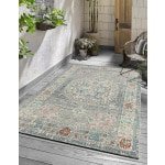 Tapijt Palma - Veelzijdig binnen en buiten, modern oosterse design, weerbestendig en UV-bestendig, eenvoudig te reinigen, geschikt voor robotstofzuiger, 140 x 200 cm en 80 x 150 cm