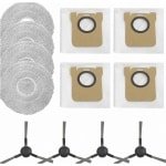 Vacuüm Stofzak en Mop Doek Vervangingsset - geschikt voor robotstofzuiger - kleur zoals afgebeeld