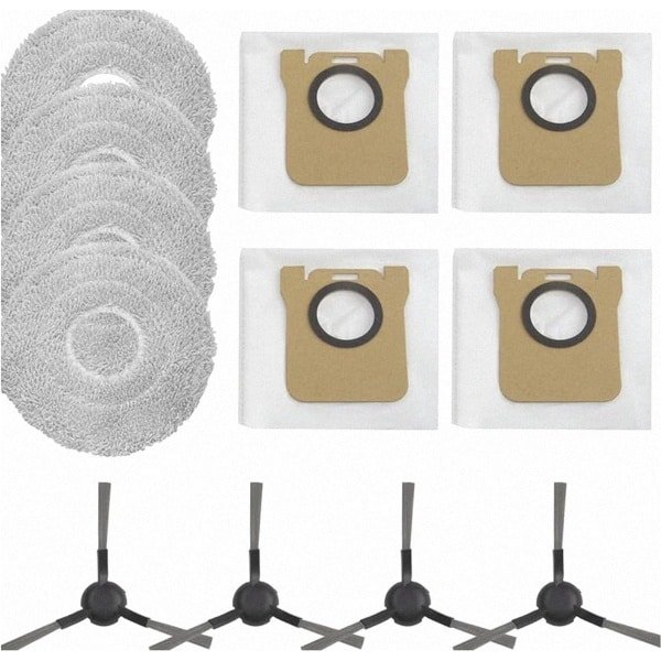 Vacuüm Stofzak en Mop Doek Vervangingsset - geschikt voor robotstofzuiger - kleur zoals afgebeeld