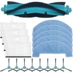 Vervangende Accessoires voor Robotstofzuiger - 18-delige Set met Hoofdborstel en Dweildoeken