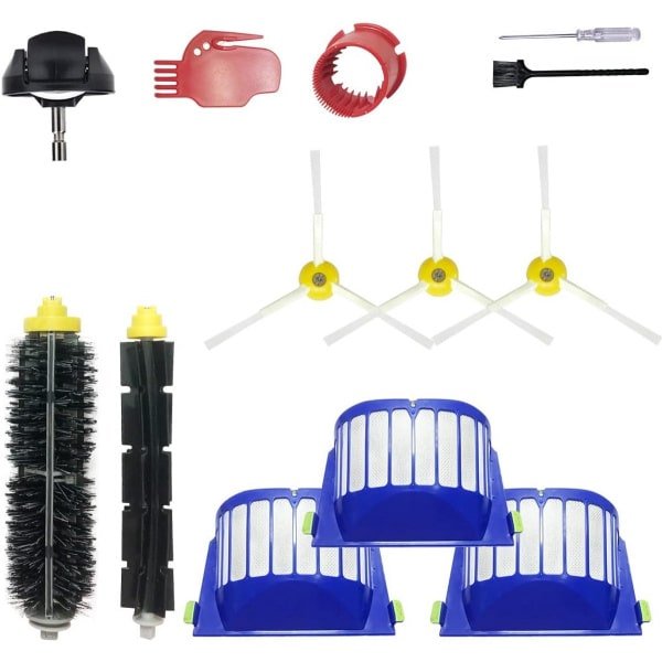 Vervangende Accessoires voor Robotstofzuigers - Compleet Set met Zijborstels, Filters en Wielen