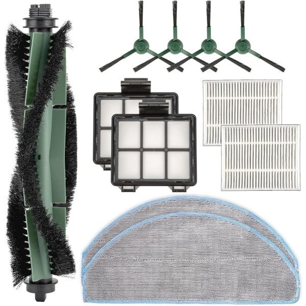 Vervangende onderdelen voor robotstofzuiger en dweil - 11 stuks inclusief rolborstel, dweilpads en filters