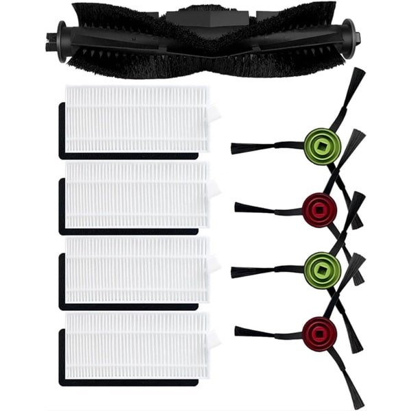 Vervangende onderdelen voor robotstofzuigers - Lubluelu SG60 SL60D - 4 stuks zijborstels + 1 pak rolborstel + 4 stuks stofzuigeraccessoires