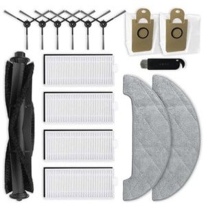 Vervangingsonderdelen voor Robotstofzuigers - Inclusief Hoofdborstel, Zijborstels, Filters, Dweildoeken en Stofzakken