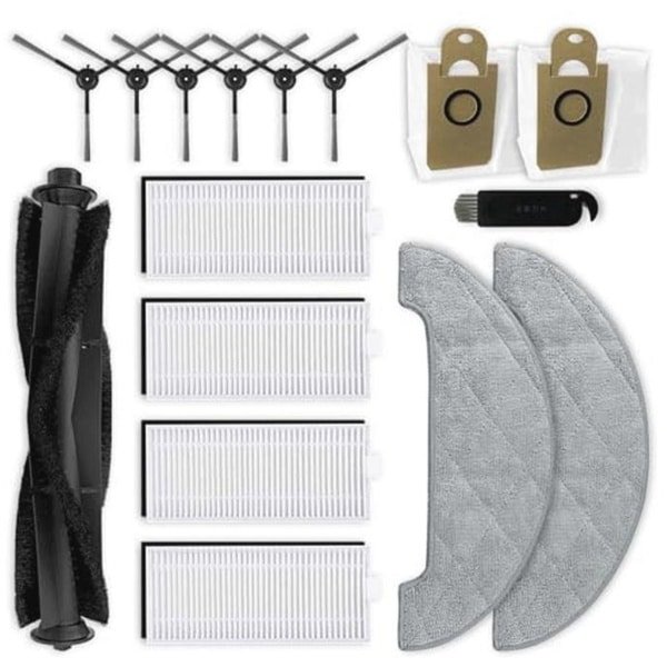 Vervangingsonderdelen voor Robotstofzuigers - Inclusief Hoofdborstel, Zijborstels, Filters, Dweildoeken en Stofzakken