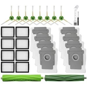 Vervangingsset voor Robotstofzuigers - Inclusief HEPA Filters, Borstels en Onderdelen - 2 Gummiborstels, 8 Filters - 1 Set - Geschikt voor Veel Gangbare Modellen