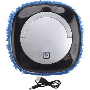 Vloermoprobot Krachtige stofzuiger met hoge efficiëntie Intelligente werk- en dweilrobot met watertank voor kantoor en thuis (zilver)