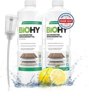 Vloerreiniger voor Dweilrobots - 2 x 1L | Geschikt voor Houten Vloeren zoals Parket en Laminaat | Streeploze Glans en Frisse Geur