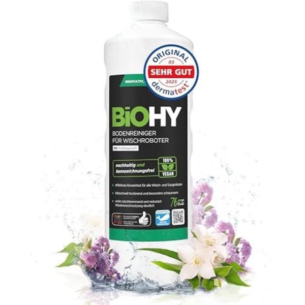 Vloerreiniger voor Dweilrobots - Frisse Lentengeur (1L) | Schuimvrij, Streeploos en Duurzaam 1:200 Concentraat