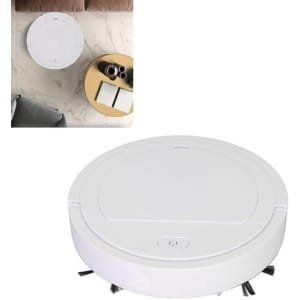 Vloerreinigingsrobot 3,7 V Robotstofzuiger Automatisch Opladen Via USB Ultradunne 3 In 1 Slimme Veegrobot Wit Voor Thuis
