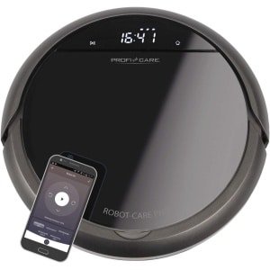 Wifi Verbonden Robotstofzuiger - Zwart - Roterende Zijborstels - 4 Reinigingsprogramma's - 61 dB - Afstandsbediening en Accessoires