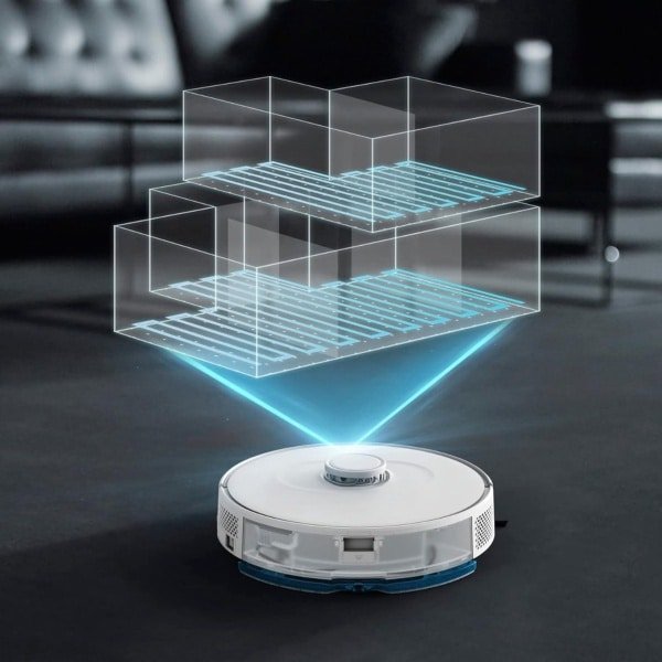 Zyrex® Robotstofzuiger huisdieren - Robotstofzuiger - Stofzuiger - Wit - 35cm x 35cm x 10cm