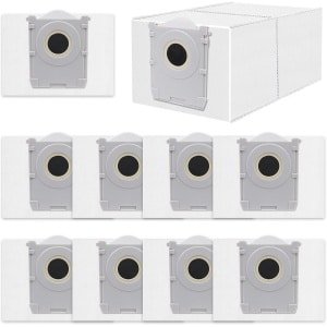 10 stofzakken voor ECOVACS T50 Pro Omni/T50 Max Pro/T50 Omni/X8 PRO/X9 PRO/T80/T30C robotstofzuiger - Stofzakken met actieve koolstof - Vervangende stofzakken met een capaciteit van 3 liter