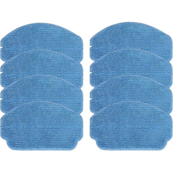 8 stuks Stofzuiger dweilpads - 18*11CM - Geschikt voor MAMNV ZCWA BR150 - BR151 - voor robotstofzuiger met dweilfunctie - robotstofzuiger accessoires - Wasbaar & herbruikbaar - Blauw
