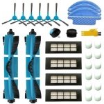 Accessoires Geschikt voor de Cecotec Conga Excellence 3090 robotstofzuiger: Set van 1 hoofdborstel, 4 HEPA-filters, 8 zijborstels, 3 V-flessen