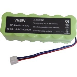 Oplaadbare NiMH Batterij 14.4V 3000mAh voor Robotstofzuiger - Vervangend voor Mamirobot