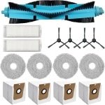 Vervangende onderdelen - 15 stuks - geschikt voor Conga 11090 - Stofzuiger Accessoires - Accessoireset voor Robotstofzuiger - Stofzuiger Onderdelen - stofzuigeronderdelen - stofzuigerzakken