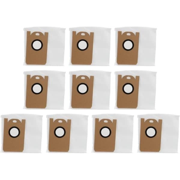 Vervangende stofzuigerzakken - 10 stuks - geschikt voor Lubluelu robotstofzuiger SL60D - S9 - SD85 - geschikt voor Proscenic M7pro - V980 veegrobot - Gebruiksvriendelijk - Grote opbergruimte - Stofzuigeraccessoires - Wit