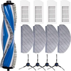 onderhoudsset robotstofzuiger - Geschikt voor ECOVACS DEEBOT N20 - N20 PLUS - N20 PRO PLUS - Vervangende onderdelen set - Stofzuiger Accessoires - met rolborstel, Zijborstels, hepa filter en Dweilpads - 13 stuks