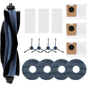 robotstofzuiger onderhoudsset - 15 stuks - Geschikt voor Eufy Robotstofzuiger OMNI C20 - met stofzuigerzakken & Roterende borstel & zijborstels & dweildoeken & Filter