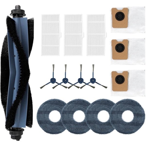 robotstofzuiger onderhoudsset - 15 stuks - Geschikt voor Eufy Robotstofzuiger OMNI C20 - met stofzuigerzakken & Roterende borstel & zijborstels & dweildoeken & Filter