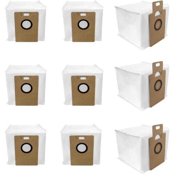 stofzuigerzakken - geschikt voor Tapo RV30 Max - RV30 Max Plus - RV20 Max Plus - RVA202 - 16*14*17cm - voor robotstofzuiger - reserveonderdelen - 9 stuks