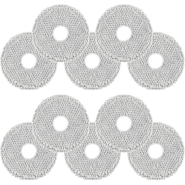 10 Stuks Dweilmop gescht voor Dreame L20/X40/X50 Ultra Complete, L10s/L10/L40s/L10s Pro/L40/L50 Ultra,für Mova E30 Ultra/P50 Pro Ultra Robotstofzuiger, Microvezel, Zacht,Wasbaar en Herbruikbaar