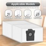 15 Stuks Stofzakken Vervangend voor Robotstofzuiger met Zelfleeg Station