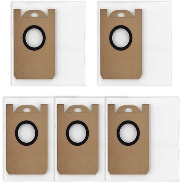 5 Stuks Stevige Vervangende Stofzakken voor Robotstofzuiger, Hoge Capaciteit en Efficiënte Filtratie