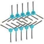 Allecto - 10 Stuks Zijborstels en HEPA Filter voor Conga 1290/1390 Robotstofzuiger