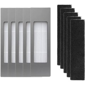 Allecto - - N10 Filter Set - Vervangfilter - Hoogwaardige filtratie - 5 stuks - Robotstofzuiger filters - Allergieën verminderen - Geschikt voor...