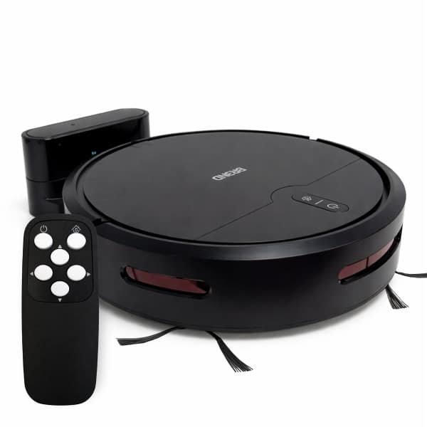 Compacte Robotstofzuiger met Veeg- en Zuigfunctie - 80 Minuten Werktijd - Automatisch Opladen - Afstandsbediening - BREND BR-2251