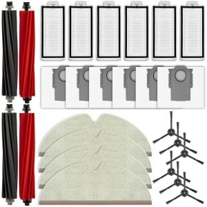 Cosensi - Robotstofzuiger Accessoires - Vervangonderdelen set - 26 stuks - Voor Roborock Q5 Pro/Q8 Max - Inclusief borstels en filters