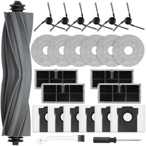 Reserveonderdelen voor Robotstofzuiger - Complete Accessoireset - Inclusief 1 Hoofdborstel, 6 Stofzakken, 6 Dweildoeken, 4 HEPA-filters, 6 Zijborstels