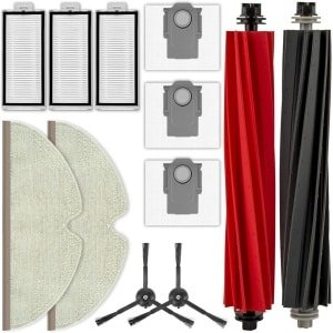 Robotstofzuiger Onderdelen - Accessoires Set - Stofzuiger Onderhoud - Anti-klit Ontwerp - 12 Delig - Grijs