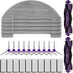 Robotstofzuiger Onderdelen - Accessoireset Stofzuiger - Stofzuiger Onderhoud - 27 Delige Set - 21 Onderdelen - Grijs